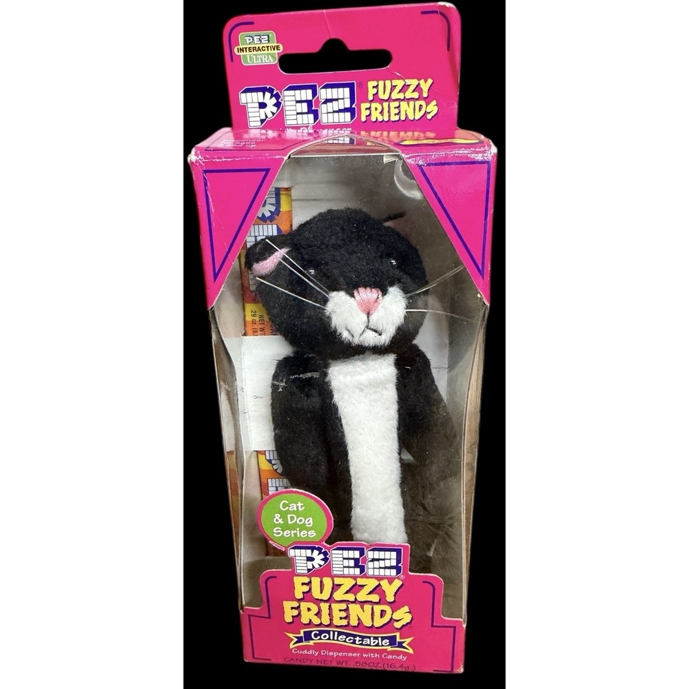 PEZ + Dakin‎ FUZZY FRIENDS Boo The  CAT DISPENSER 2002 -New